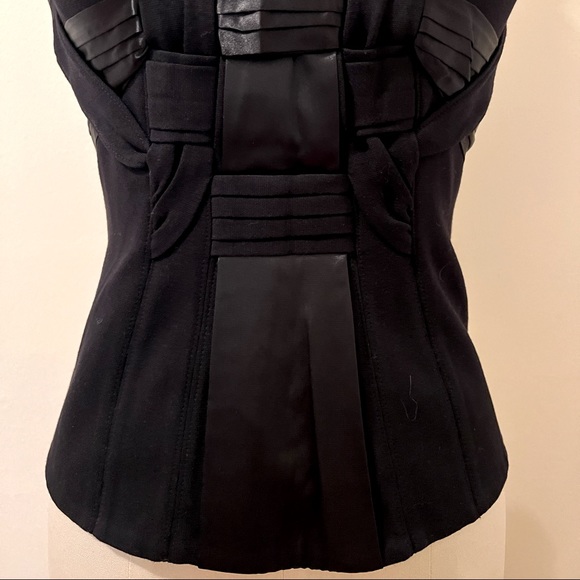 BCBG MaxAzria Satin Ribbon Strapless Corset-Size S - Picture 3 of 8